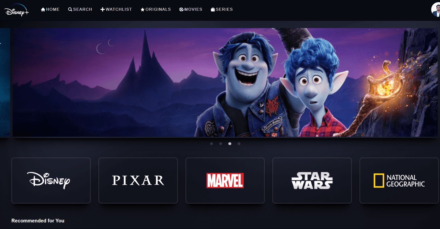 Disney+ Hotstar clone